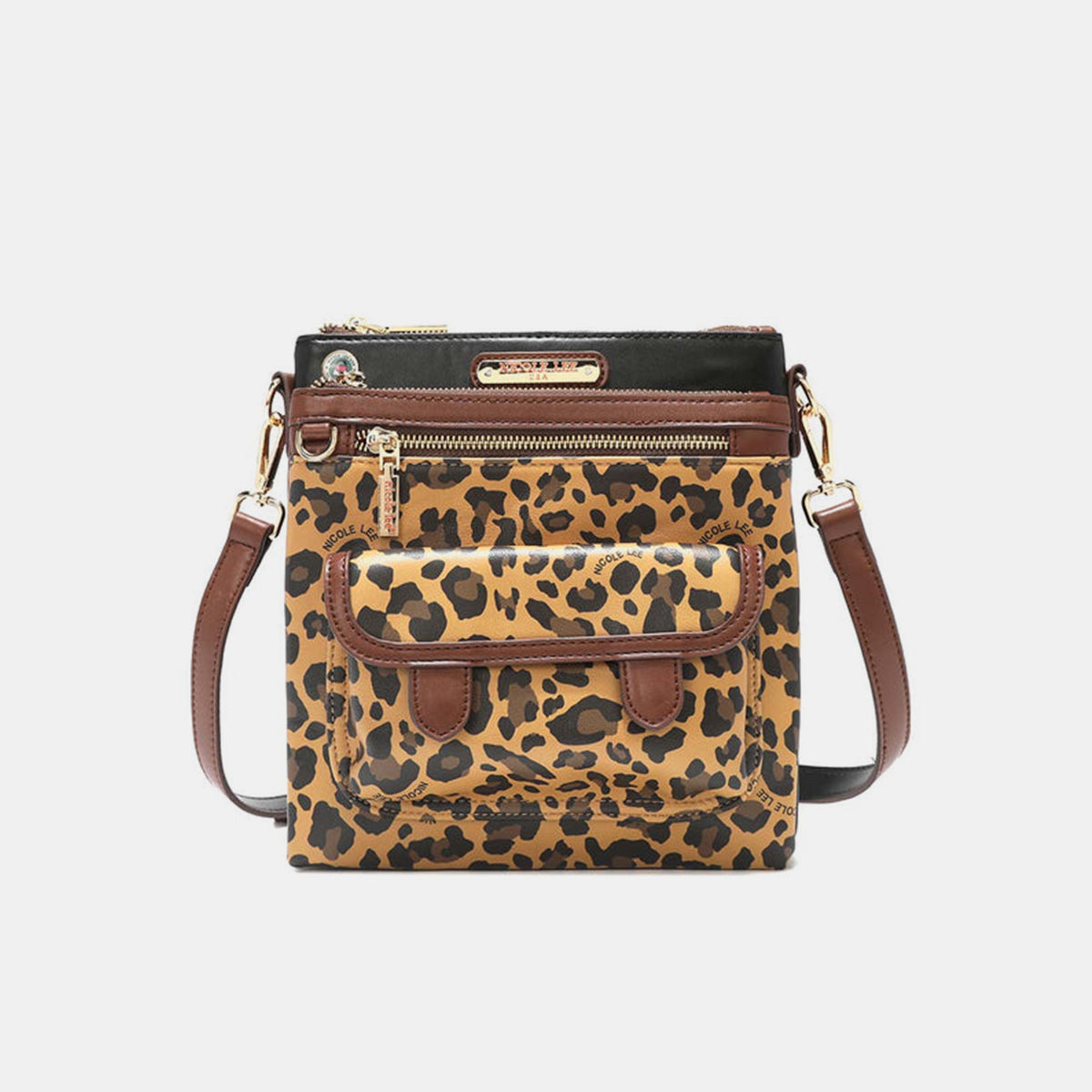 Nicole Lee USA Leopard crossbody bag