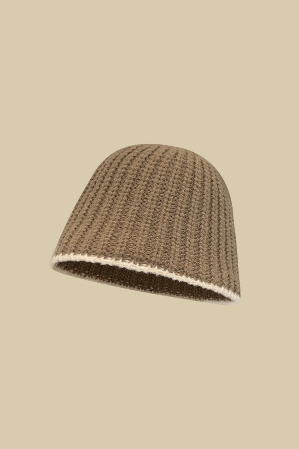 Contrast Trim Woven Hat