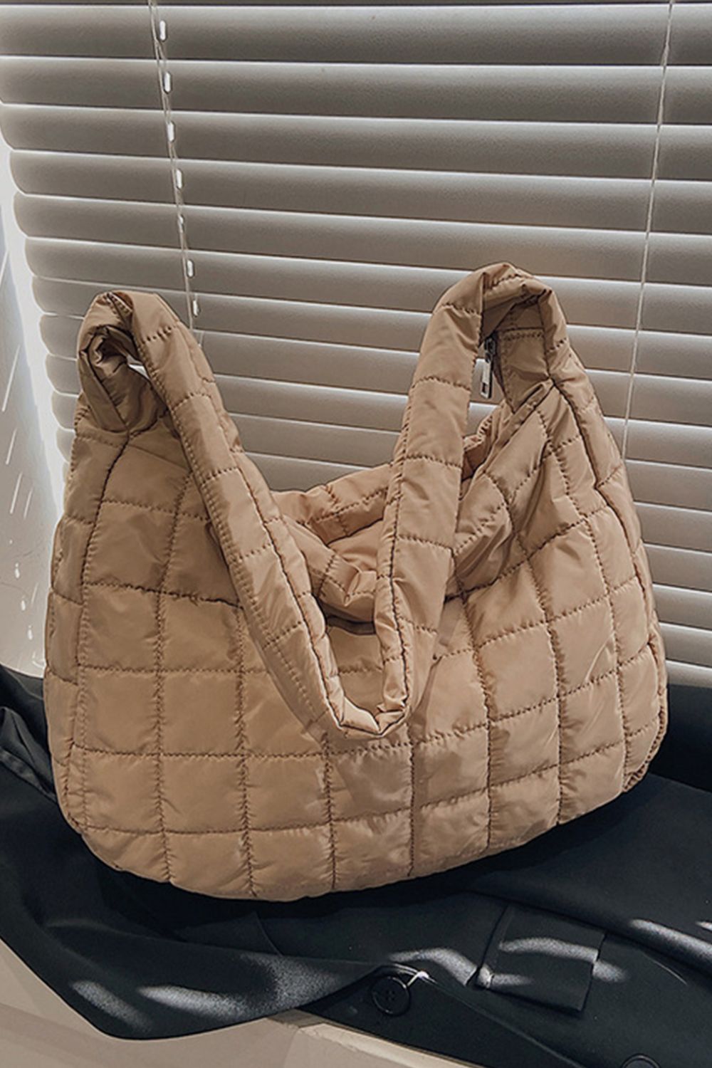 Large Quilted Shoulder Bag