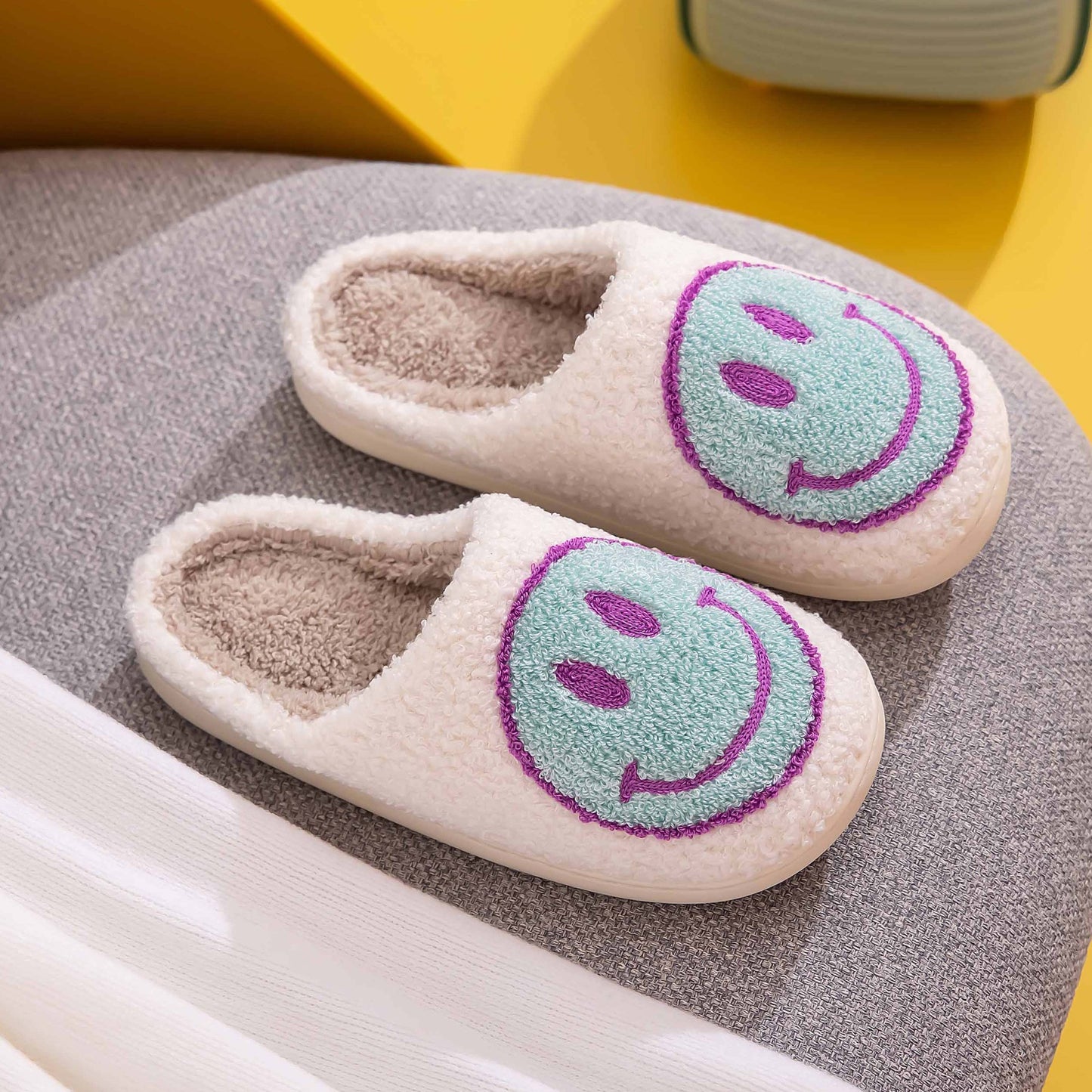 Melody Smiley Face Slippers