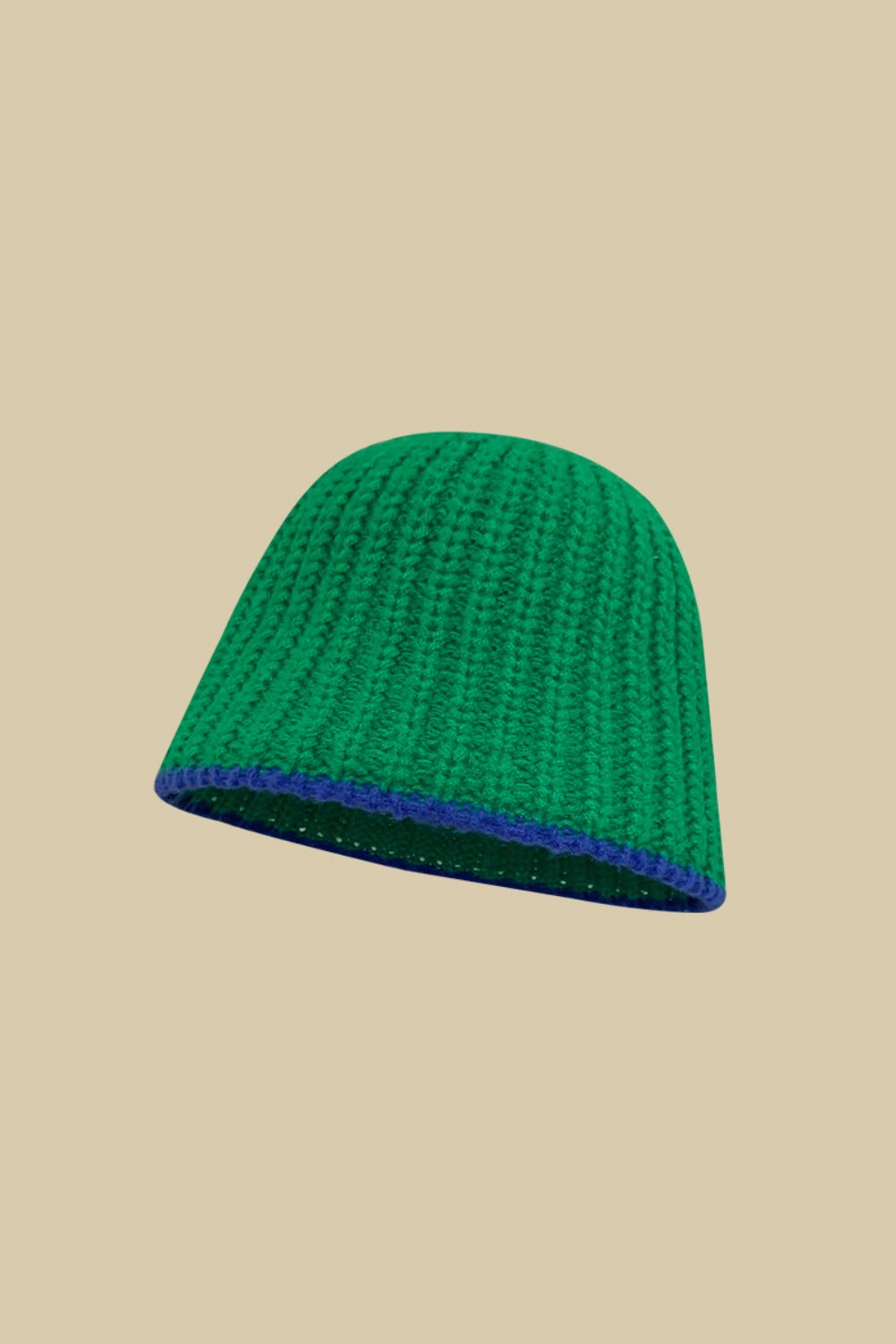 Contrast Trim Woven Hat