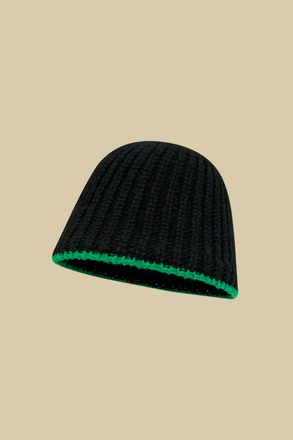 Contrast Trim Woven Hat