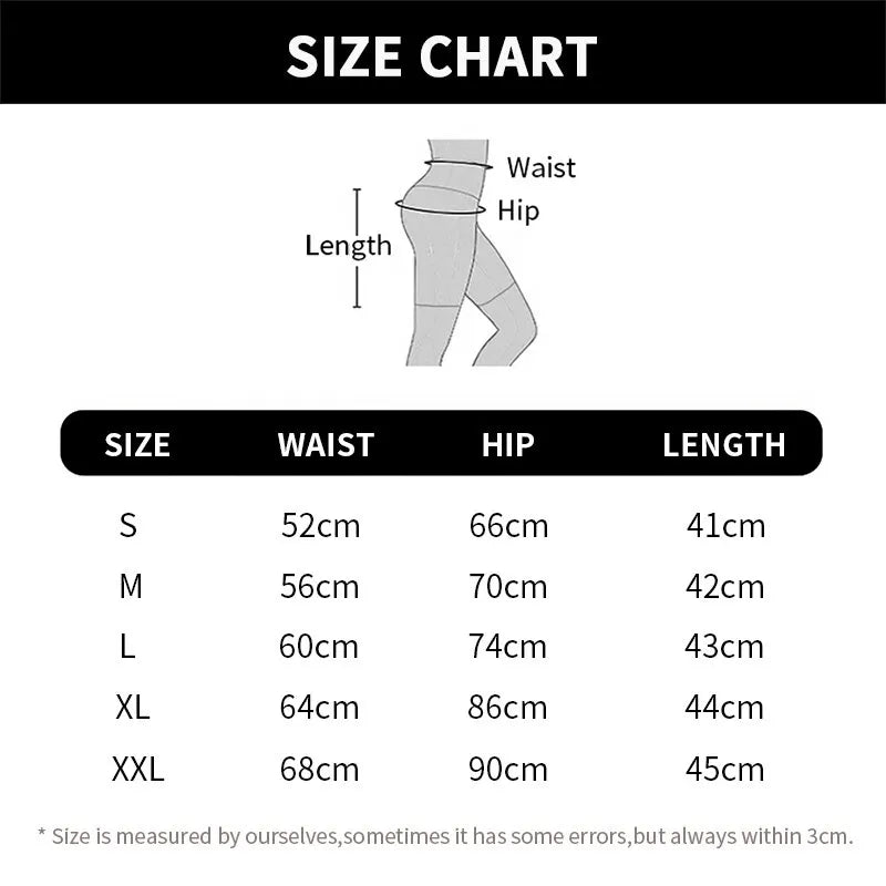 Women Yoga Shorts High Waisted Elastic Breathable Sports Leggings