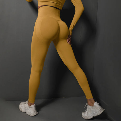 Seamless Gym Leggings Women Yoga Pants Sexy High Waist Booty Lifting