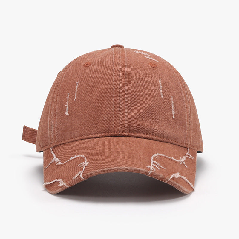 Raw Hem Adjustable Cap