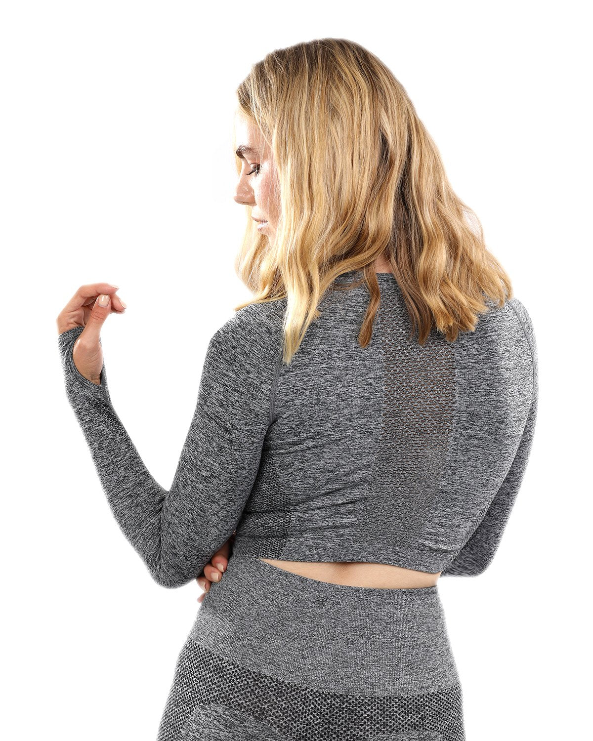 Cadrina Seamless Sports Top - Grey